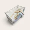 Zestaw do łóżeczka Pillow Bear – beżowo-miętowy