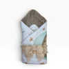 Zestaw do łóżeczka Pillow Bear – beżowo-miętowy